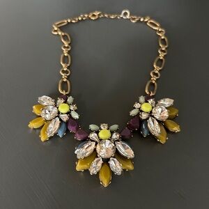 J.Crew Art Deco Multicolor Statement Necklace